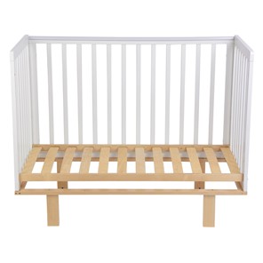 Детская кроватка серия 3400 POLINI Kids Simple 340 Белый / Натуральный в Лангепасе - предосмотр 2