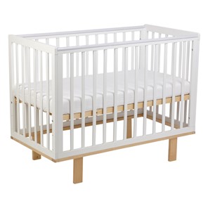 Детская кроватка серия 3400 POLINI Kids Simple 340 Белый / Натуральный в Лангепасе - предосмотр 4