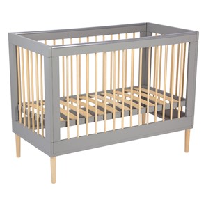 Детская кровать POLINI Kids Simple 360 Серый / Натуральный в Нижневартовске