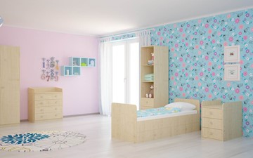 Кроватка в детскую с комодом POLINI Kids Simple 1100 Натуральный в Югорске - предосмотр 4