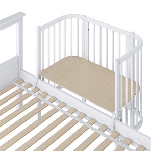 Кроватка детская приставная POLINI Kids Simple 105 Белый в Радужном - предосмотр 2