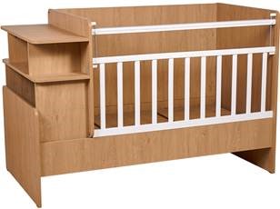Детская кровать Polini kids Ameli 1150, белый-натуральный, серия Ameli в Нижневартовске