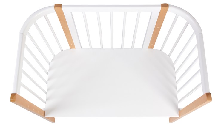 Детская кровать POLINI Kids Simple 120 Белый / Бук в Пыть-Яхе - изображение 4