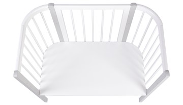 Кроватка детская приставная POLINI Kids Simple 120 Белый / Серый в Сургуте - предосмотр 3