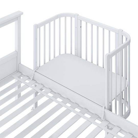 Детская кровать POLINI Kids Simple 120 Белый в Пыть-Яхе - изображение 5