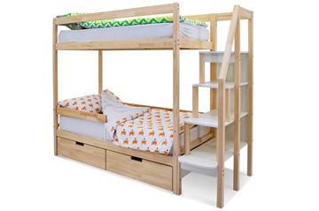 Детская двухэтажная кровать Svogen натура в Сургуте