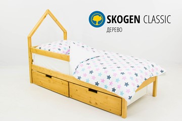 Кровать-домик детская мини Skogen дерево в Сургуте