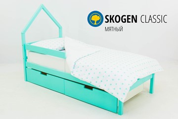 Кровать-домик мини Skogen мятная в Югорске
