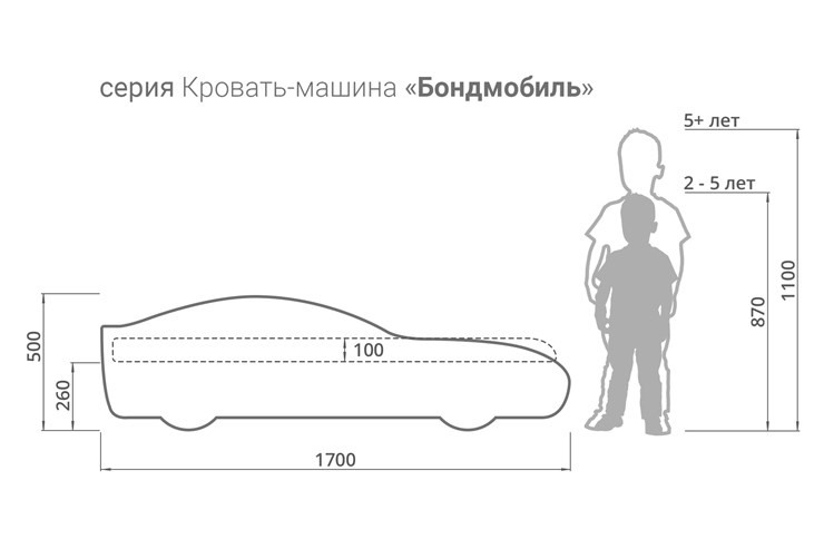 Детская кровать-машина Бондимобиль желтый в Нижневартовске - изображение 4