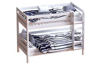 Детская двухъярусная кровать Авалон, восковая эмаль с прямой лестницей в Нижневартовске