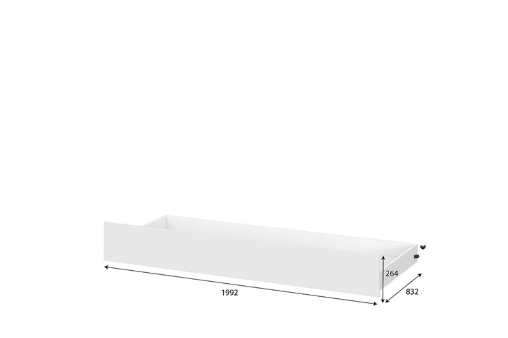 Детская выкатная кровать Токио, белый текстурный (одинарная (0,9х2,0) + выкатная) в Нижневартовске - изображение 4