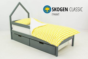 Кровать-домик мини Skogen графит в Когалыме - предосмотр