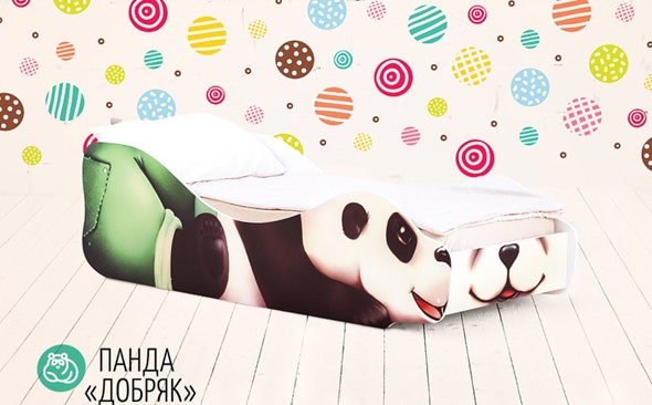 Кровать-зверенок Панда-Добряк в Советском - изображение