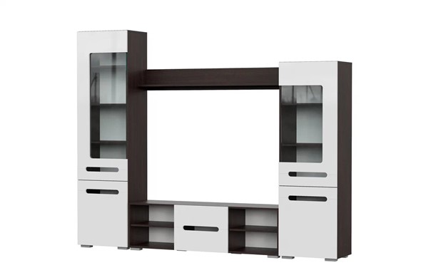 Набор мебели в гостиную МГС-6, венге/белый глянец в Урае - изображение