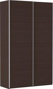 Шкаф 2-х дверный Прайм (ДСП/ДСП) 1400x570x2300, венге в Урае