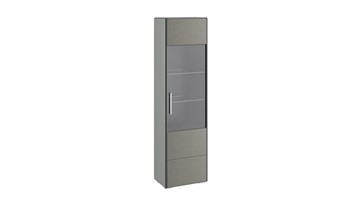 Одностворчатый шкаф Наоми для посуды, цвет Фон серый, Джут ТД-208.07.25 в Югорске