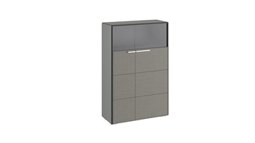 Шкаф Наоми комбинированный двухстворчатый, цвет Фон серый, Джут ТД-208.07.29 в Сургуте