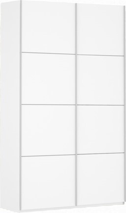 Шкаф Прайм (ДСП/ДСП) 1600x570x2300, белый снег в Радужном - изображение