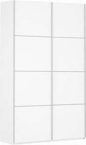 Шкаф 2-дверный Прайм (ДСП/ДСП) 1200x570x2300, белый снег в Когалыме - предосмотр