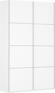 Шкаф-купе двухдверный Прайм (ДСП/ДСП) 1400x570x2300, белый снег в Нижневартовске