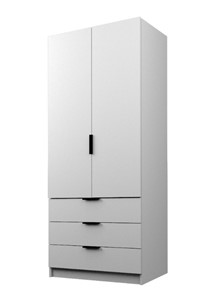 Шкаф двухдверный ЭШ1-РС-19-8-3я, Белый 190х80х52 в Когалыме