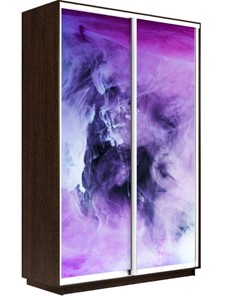 Шкаф 2-створчатый Экспресс 1600x450x2400, Фиолетовый дым/венге в Когалыме