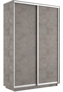 Шкаф 2-створчатый Экспресс (ДСП) 1400х600х2400, бетон в Урае