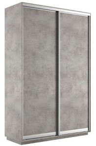 Шкаф 2-створчатый Экспресс (ДСП) 1600х450х2400, бетон в Лангепасе