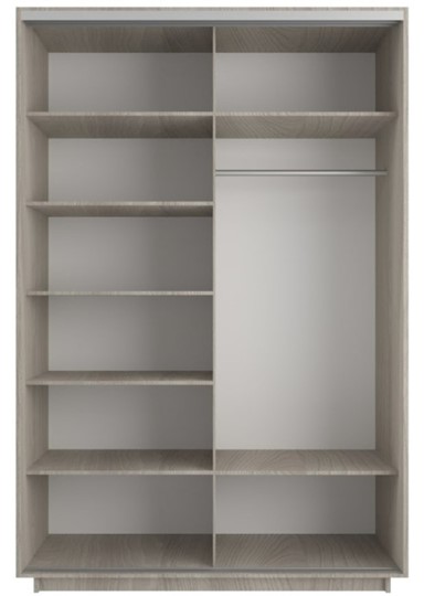 Шкаф 2-х створчатый Экспресс (Комби) 1200x600x2400, шимо светлый в Нижневартовске - изображение 1