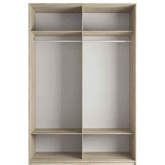 Шкаф 2-х створчатый Эста (ДСП/ДСП) 1600x660x2200, серый диамант в Урае - изображение 1