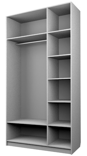 Шкаф трехдверный ЭШ3-РС-23-12 Зс (с зеркалом), Дуб Крафт белый в Пыть-Яхе - изображение 1