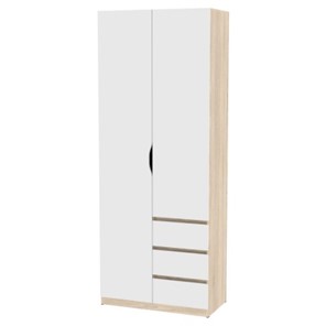 Шкаф 2-дверный Мальта H190, ДСС-Белый в Лангепасе