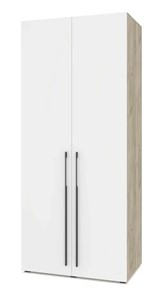 Шкаф двухстворчатый Modern С22, Серый дуб/Белый в Урае
