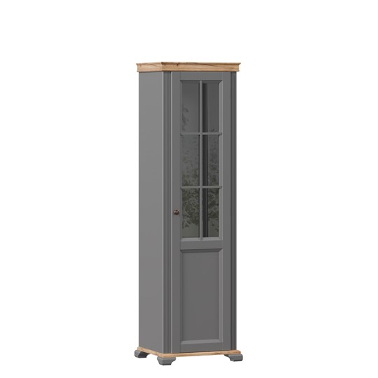 Шкаф одностворчатый в гостинную правый Амели (Оникс серый) ЛД 642.930 в Лангепасе - изображение 2