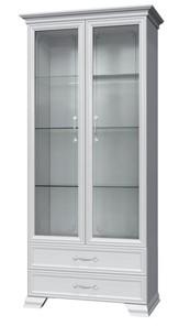 Шкаф-витрина Грация ШР-2, белый, 2 стекла в Урае