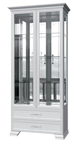 Шкаф-витрина Грация ШР-2, белый, 4 стекла в Урае