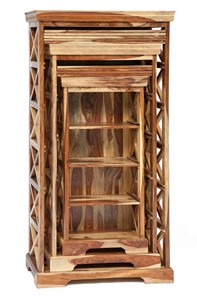 Шкафы для книг Бомбей - 0761A (набор 3 шт.) палисандр, натуральный (natural) арт.10047 в Когалыме