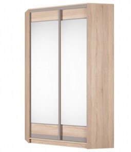 Шкаф угловой Аларти (YA-230х1250(602) (2) Вар. 5; двери D2+D2), с зеркалом в Нижневартовске