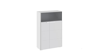 Распашной шкаф Наоми комбинированный двухстворчатый, цвет Белый глянец ТД-208.07.29 в Когалыме