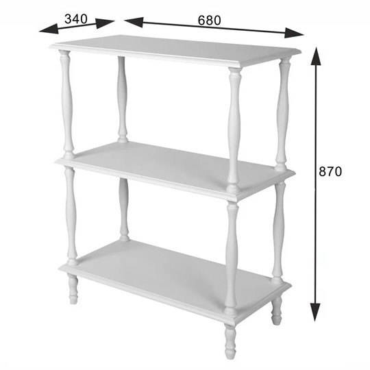Этажерка П9 (белая) в Урае - изображение 2