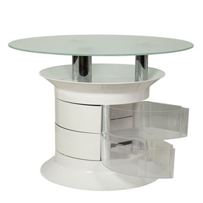 Стеклянный столик GiroCo Benito white plus в Лангепасе