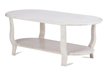 Овальный столик двухярусный ЖС-000, 120х70, (покраска 2 тип) в Когалыме