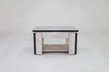 Журнальный стол-трансформер Дэнс, цемент светлый в Нягани - предосмотр 1