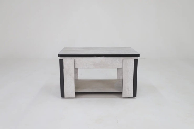 Журнальный стол-трансформер Дэнс, цемент светлый в Лангепасе - изображение 1