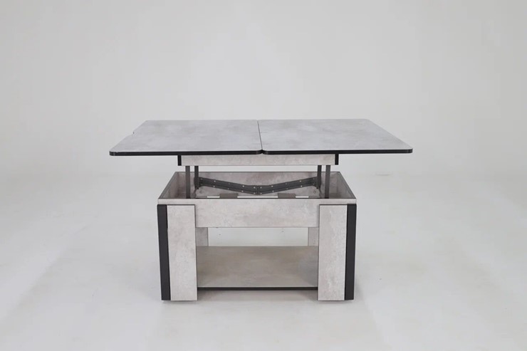 Журнальный стол-трансформер Дэнс, цемент светлый в Лангепасе - изображение 4