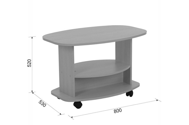 Овальный столик Лидер венге в Лангепасе - изображение 1