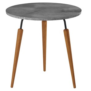 Круглый столик Мебелик BeautyStyle-22 (орех гикори/черный/бук) в Радужном