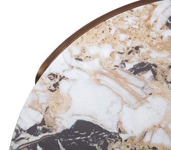 Столик CT3095CL (D90) белая керамика /бронзовый в Лангепасе - предосмотр 2