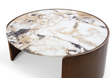 Столик CT3095CL (D90) белая керамика /бронзовый в Лангепасе - предосмотр 3