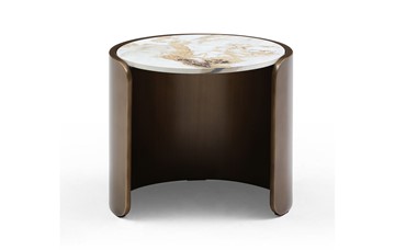 Круглый столик ET3095CI (D40) белая керамика /бронзовый в Нягани